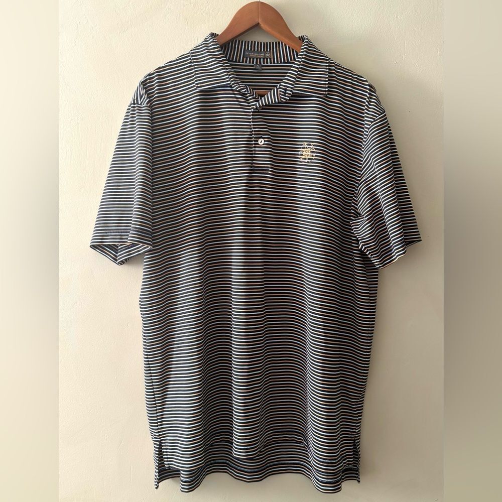 Peter Millar stripped polo size XL 224 - Picture 1 of 4